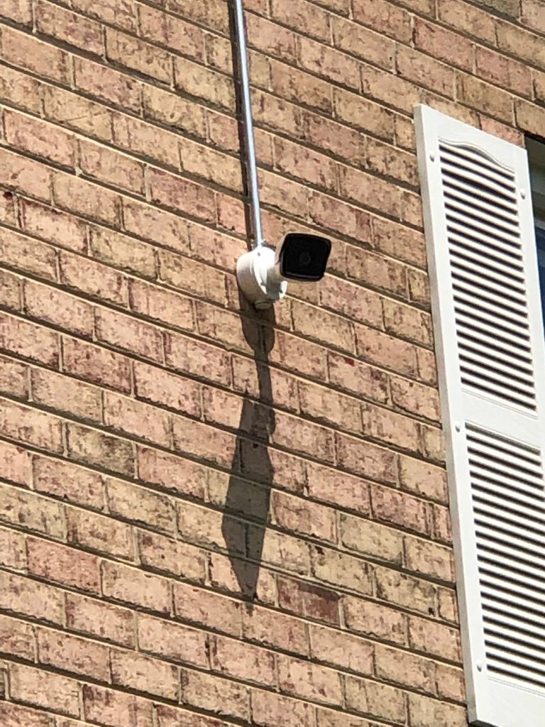 surveillance camera installation in residential community